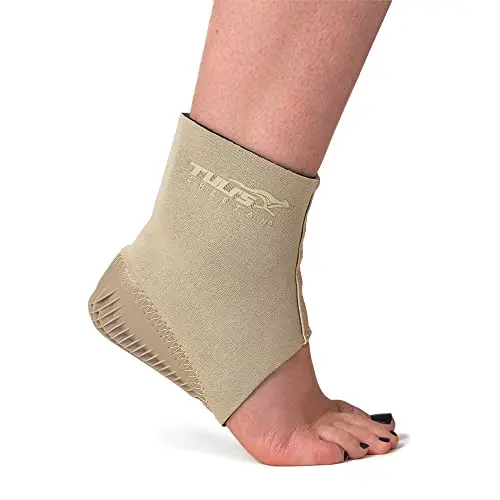 Tuli's Cheetah Gen2 Heel Cup with compression sleeve for gymnasts and dancers