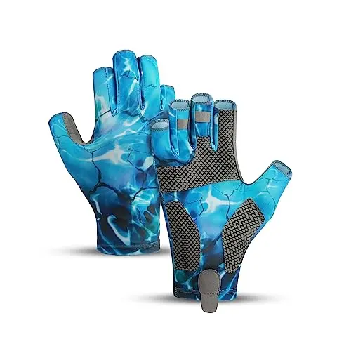 SUJAYU UV Protection Fishing Gloves for kayaking and sailing