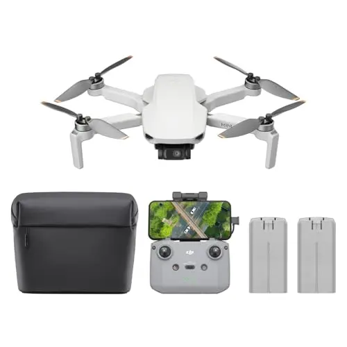 DJI Mini 4K gray drone with camera and remote controller