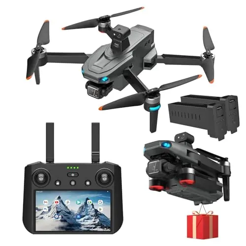 Shapefun AE86 Pro silver and black drone with tablet controller